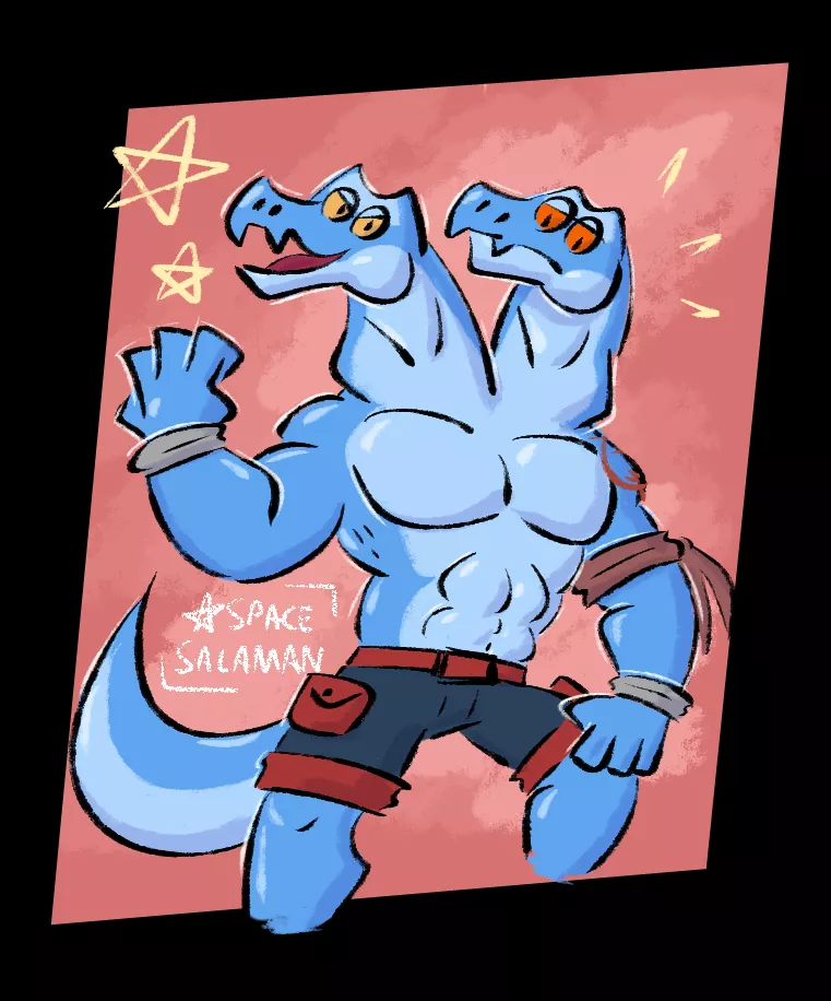 Twin Lizards! 🦎🦎 Aren & Cheet, nice character(s?) by @/MaximumR3x