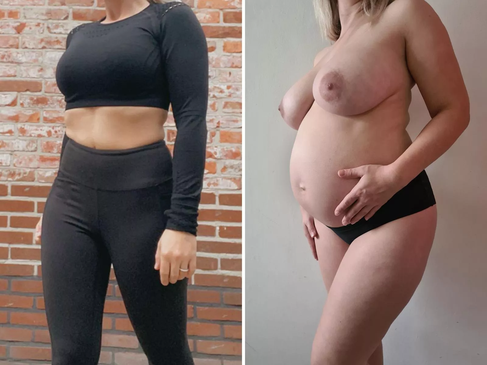 What 27 weeks pregnant does to your body! Absolutely loving it!