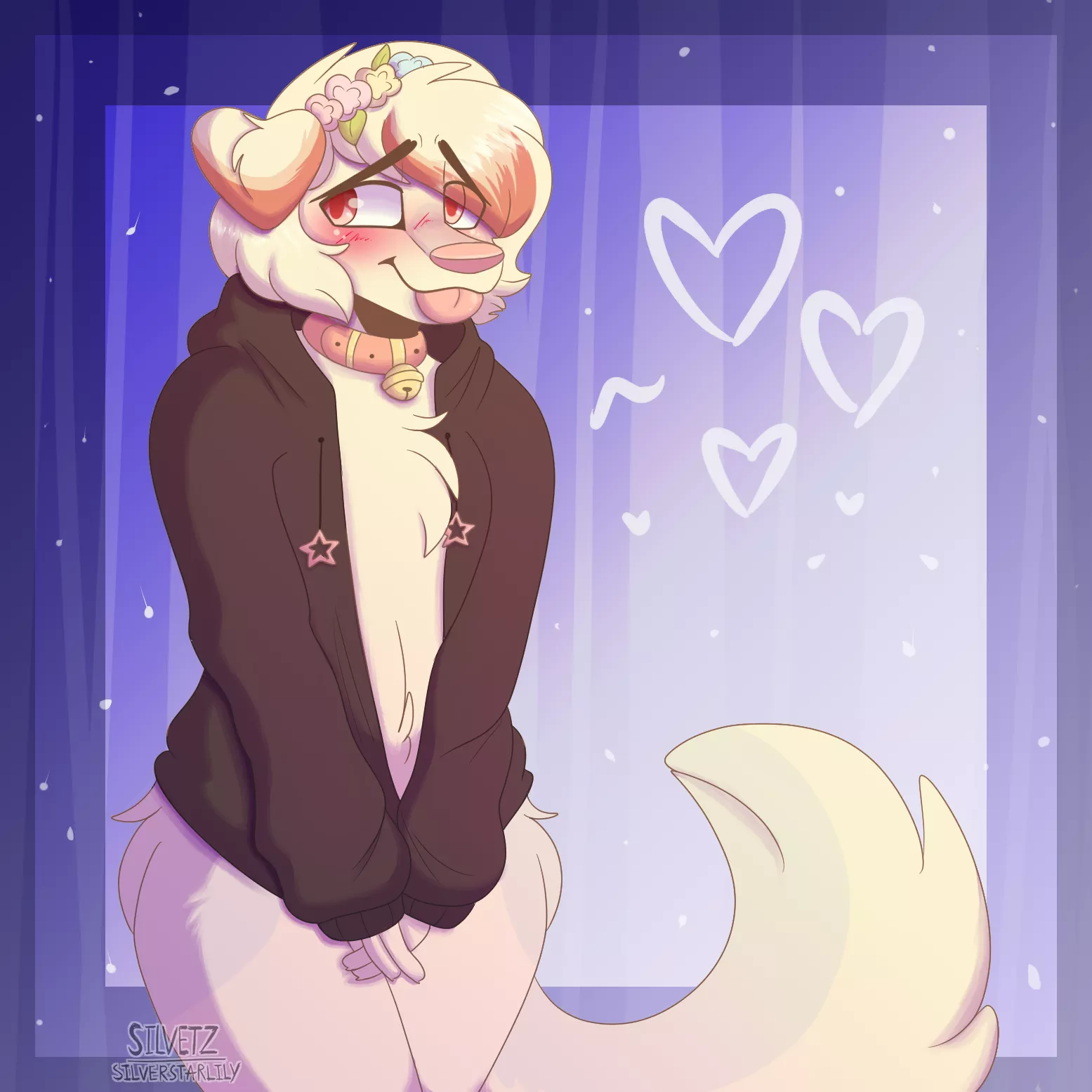 >\\\< [art by me, @silverstarlily on Instagram]