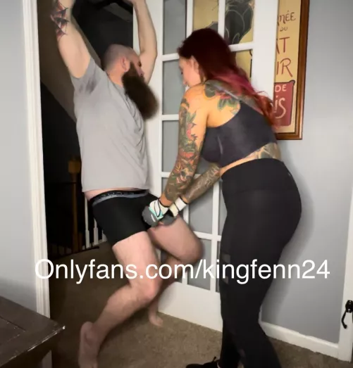Ballbusting MMA session! She loves squeezing hard π¬