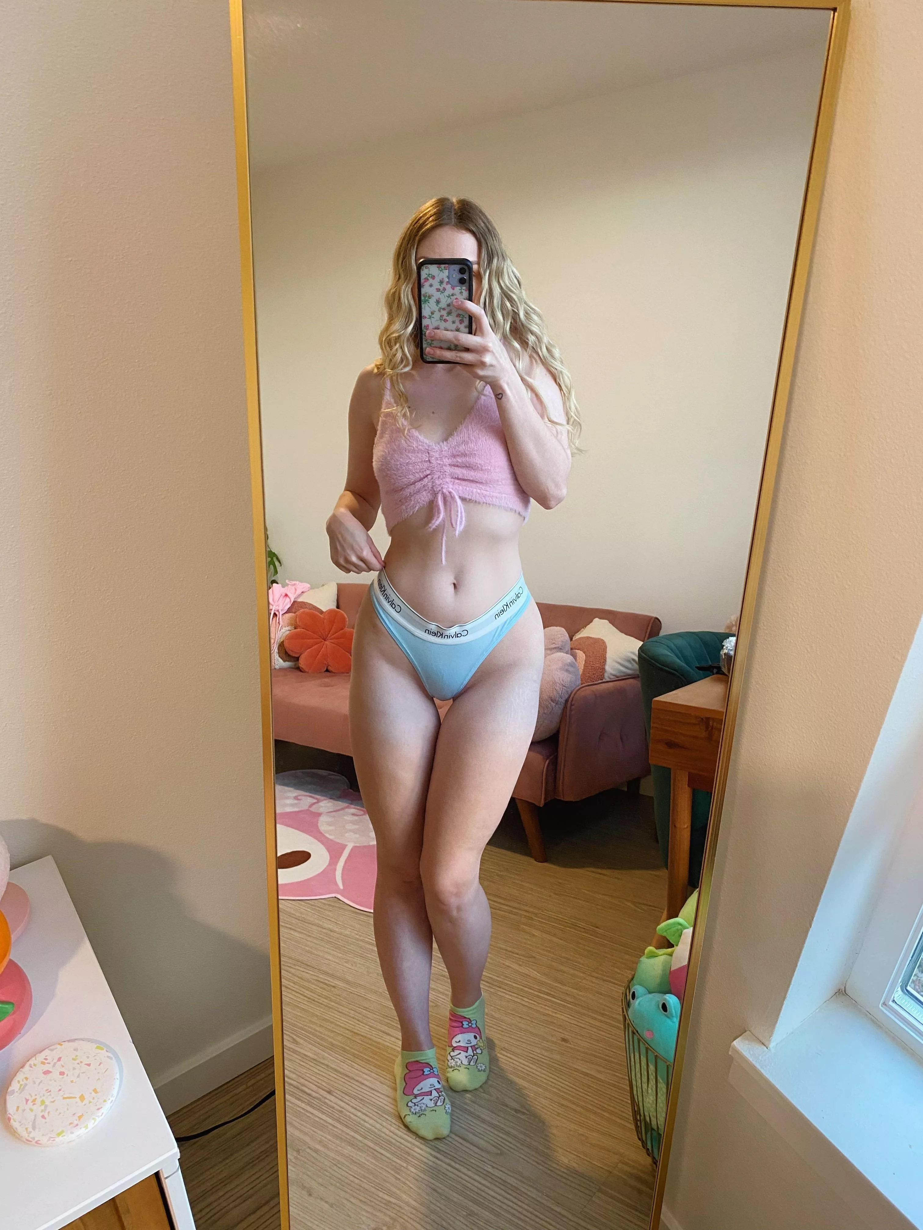 cozy in my blue calvins [f]