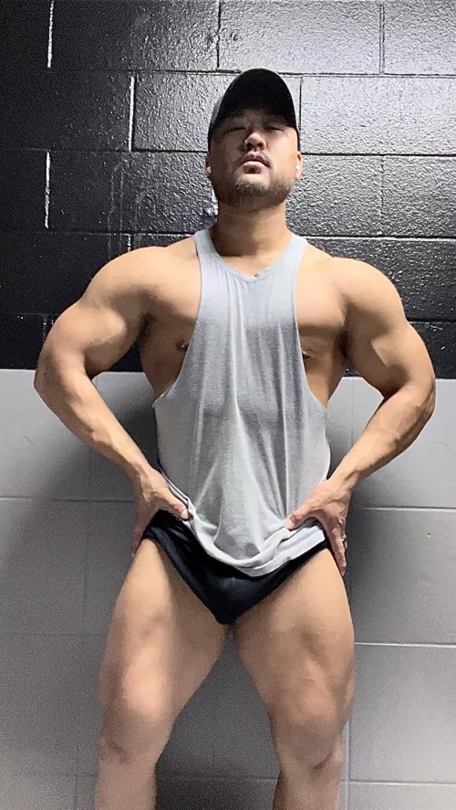 Flexed so hard clothes flew off