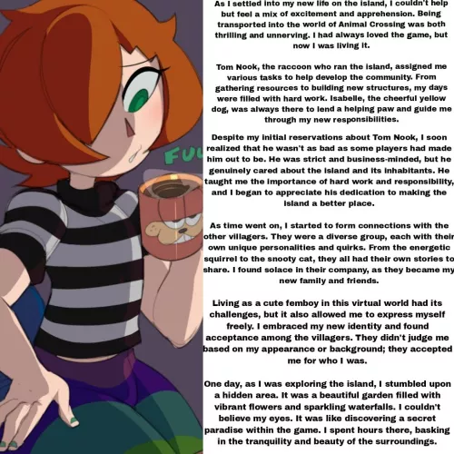 frag new life ep: 1 [wholesome] [First Person POV] [No Sex] [Confession] [Building Up Into Sex] [Writer: @SkyBull24153157 On twitter] [Femboy] [male POV] [Artist: captain_kirb] [Animal crossing] [Video game] [Gamer boy]