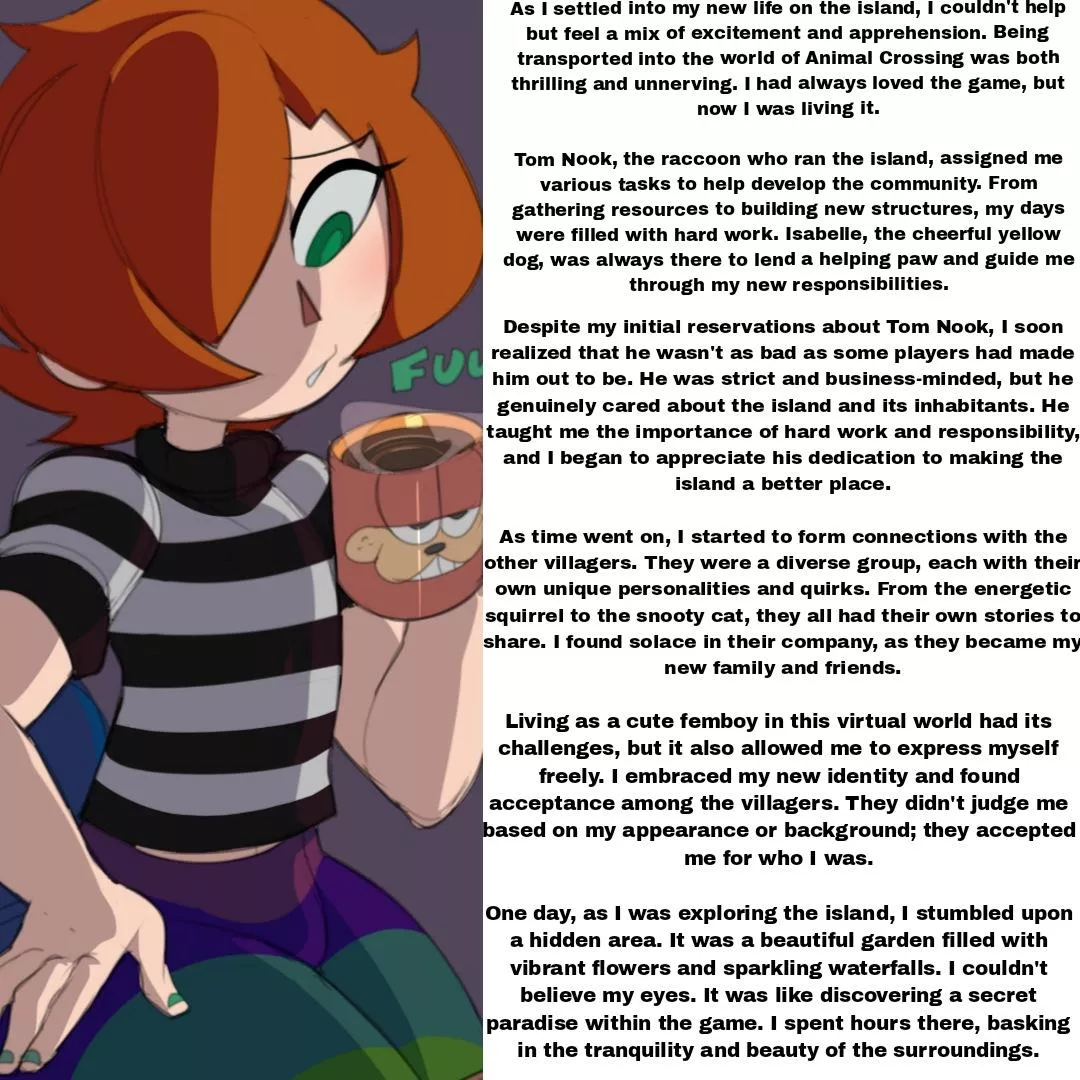 frag new life ep: 1 [wholesome] [First Person POV] [No Sex] [Confession] [Building Up Into Sex] [Writer: @SkyBull24153157 On twitter] [Femboy] [male POV] [Artist: captain_kirb] [Animal crossing] [Video game] [Gamer boy]