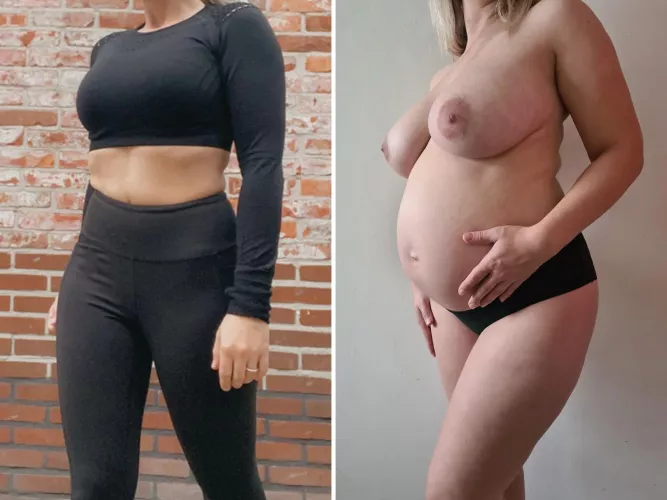 From 0 to 27 weeks pregnant! 4'11 (97 > 120 lbs)