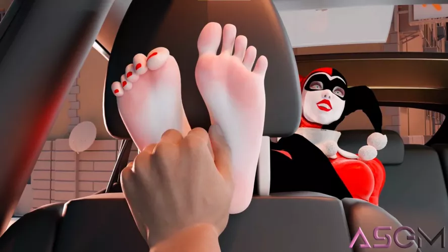 Harley Quinn Headrest Tickle (Batman) [Artist: ASGM]