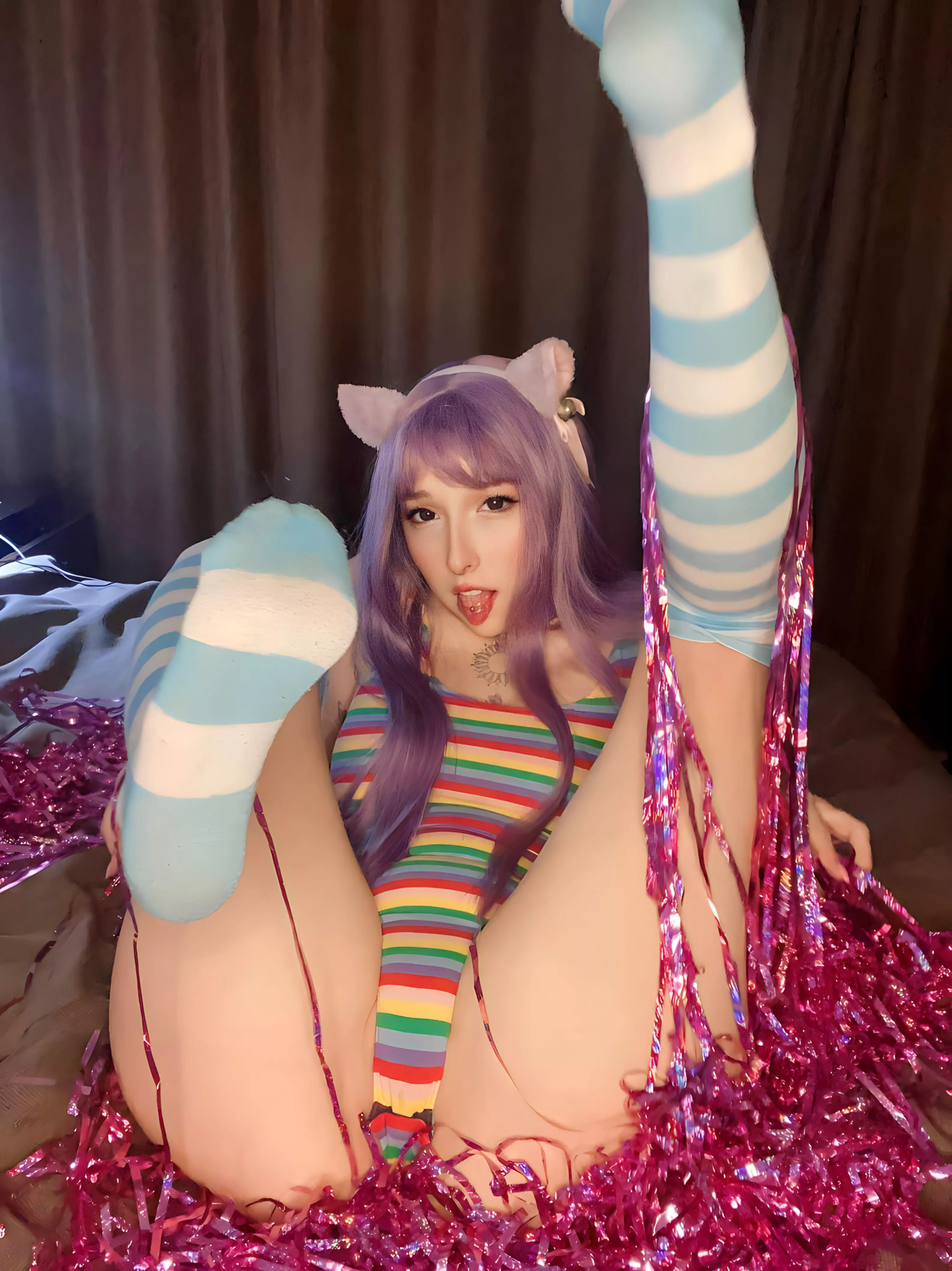 I love New Year's tinsel