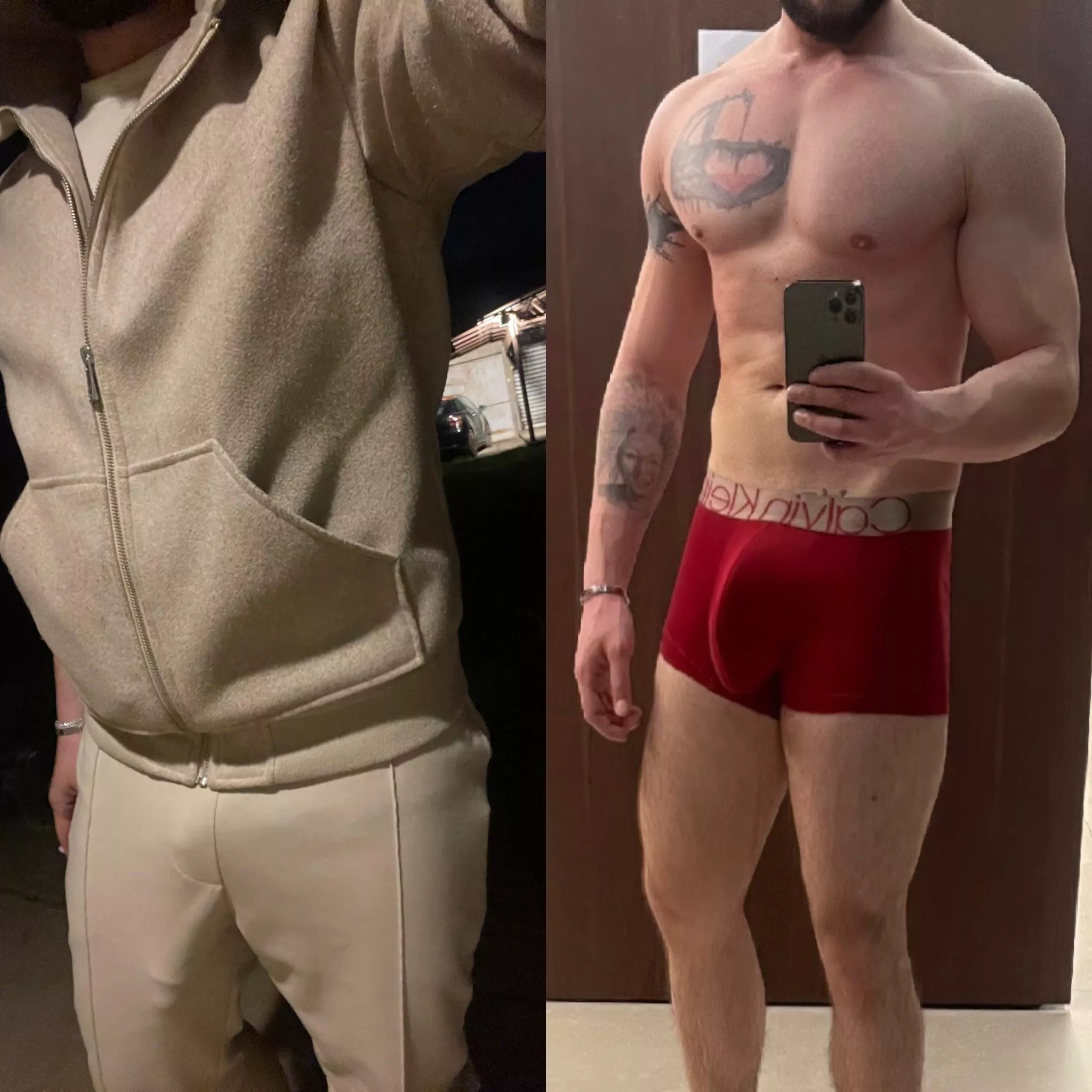 I only wear underwear to swim