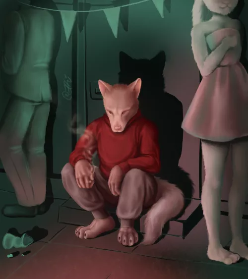 I waited you for hours (art by me)