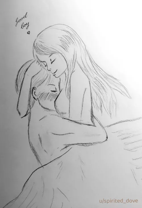In her embrace (just a very quick little sketch)