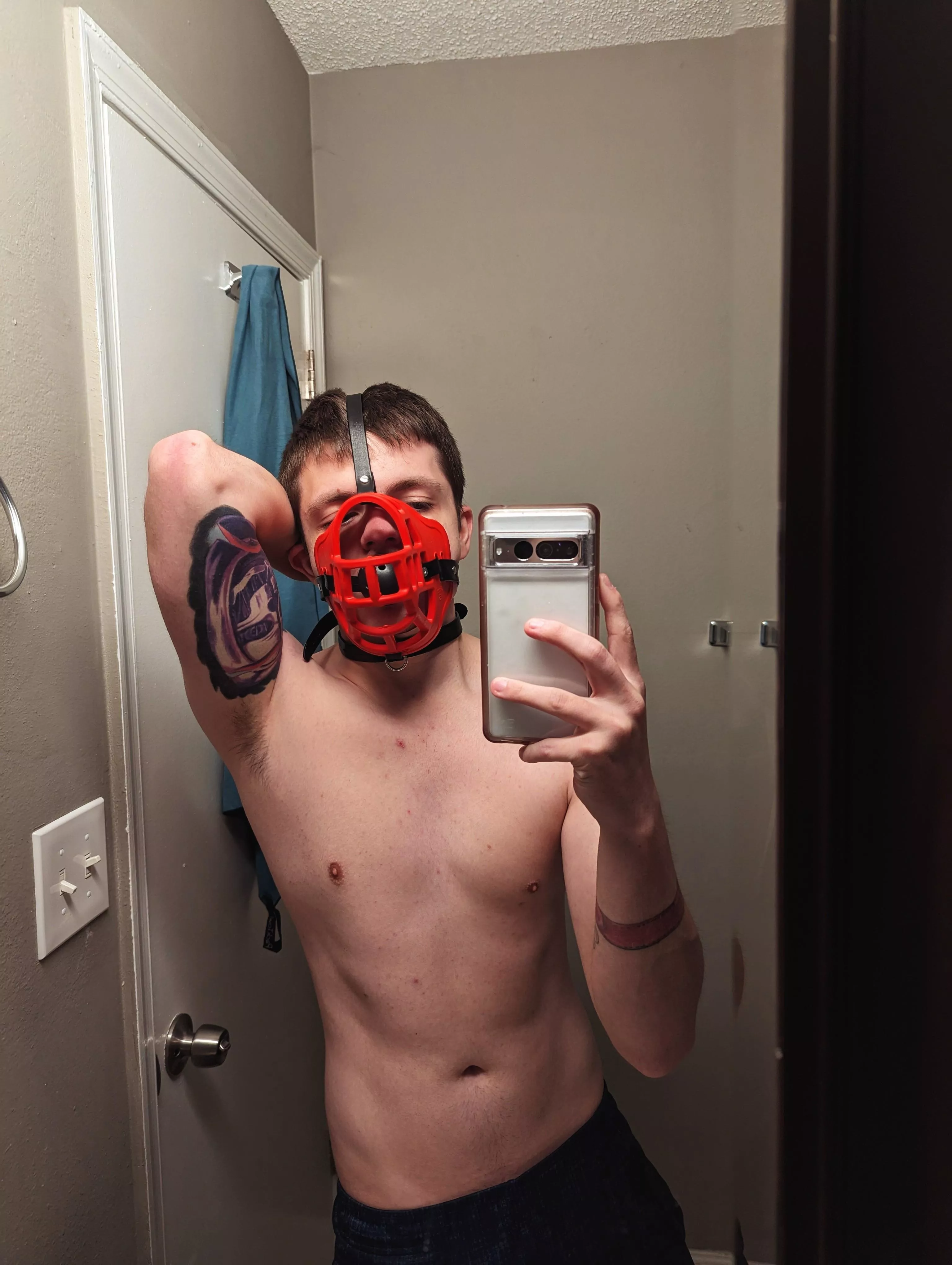 Muzzled pups are good pups