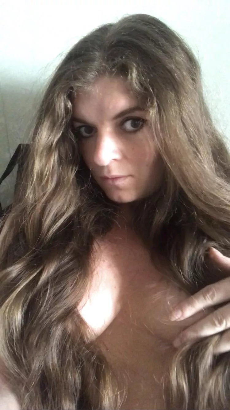 My longhair knee length cover me