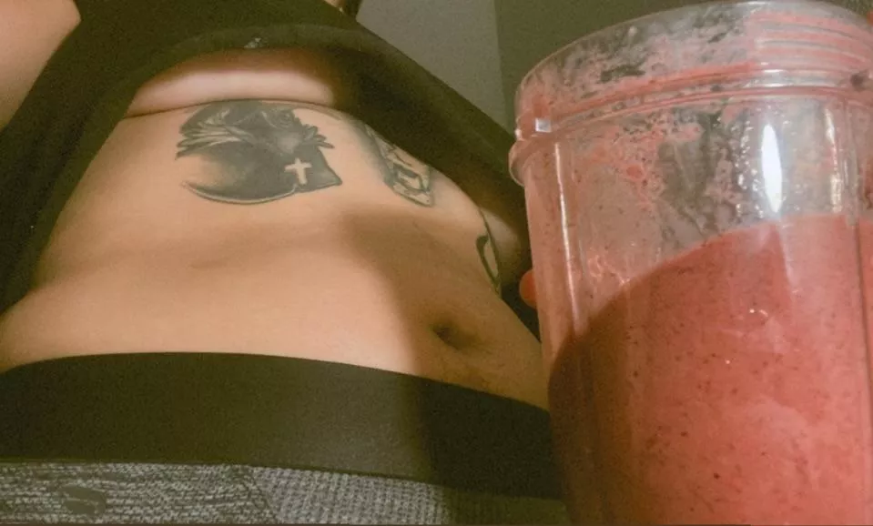 POV I’m handing you a smoothie I made