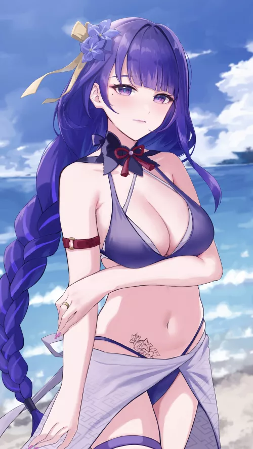 Raiden in bikini [Genshin Impact]