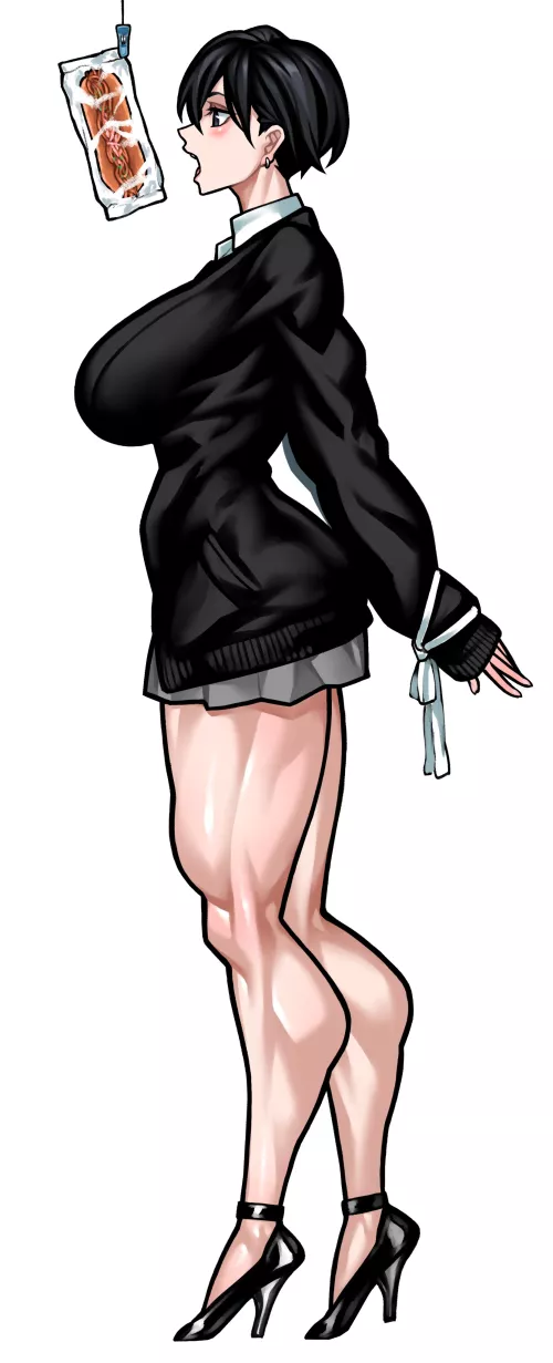 Tied, heeled, and reaching (@yuto_noirm08)