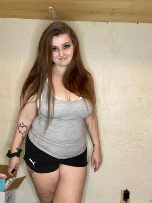 What's the first word that comes to mind when you see my belly?