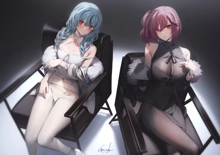 White & Black Tights