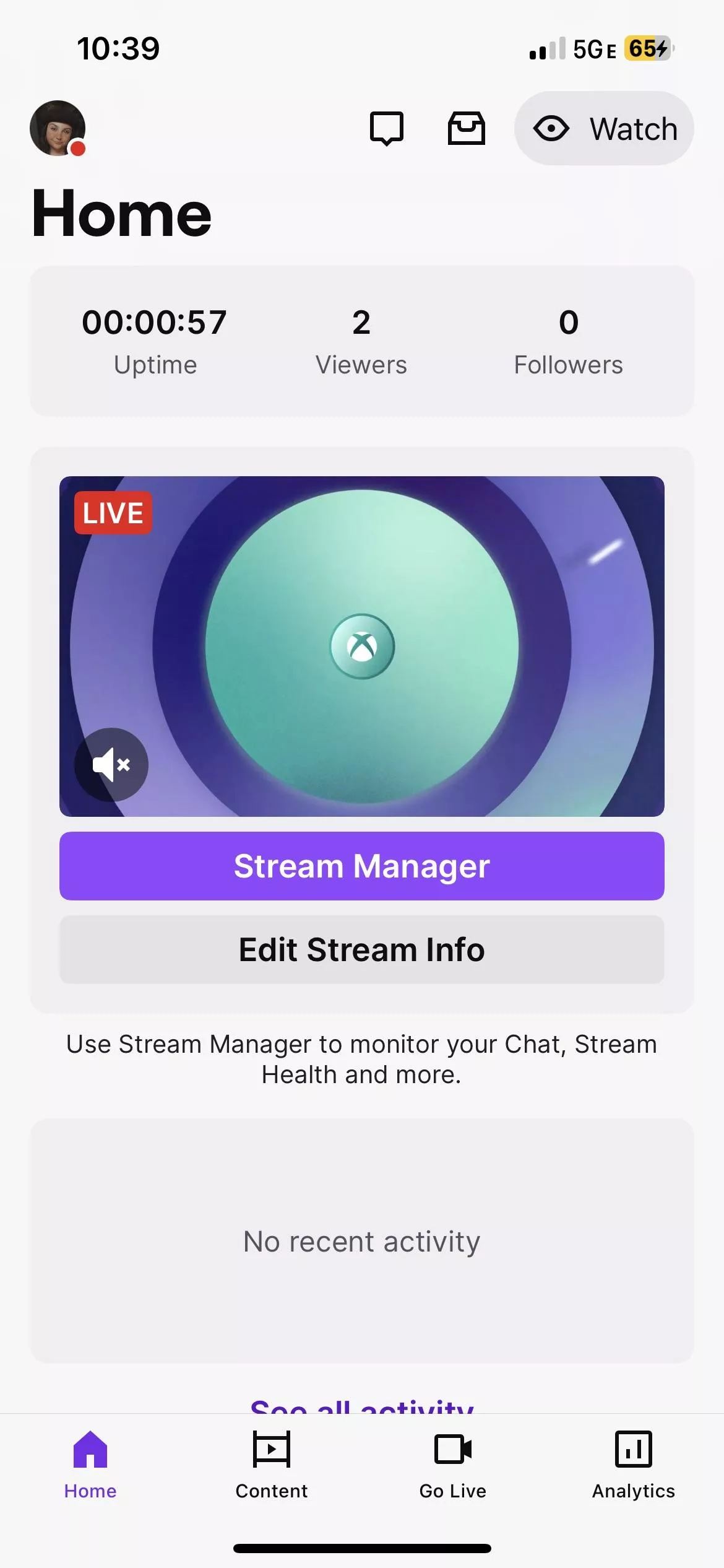 Xbox streaming? I’m trying to stream and it only shows a swirling screen