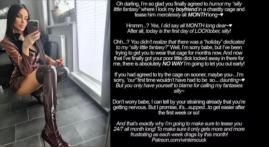 Your first Locktober with your new girlfriend