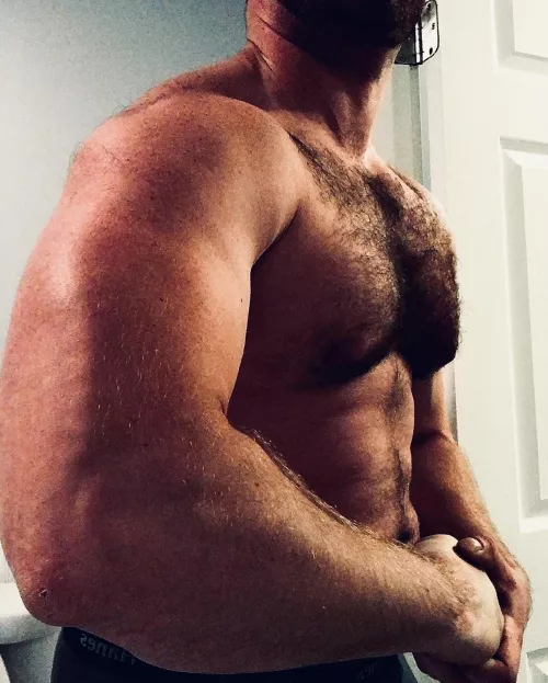 Always horny hairy chest jock