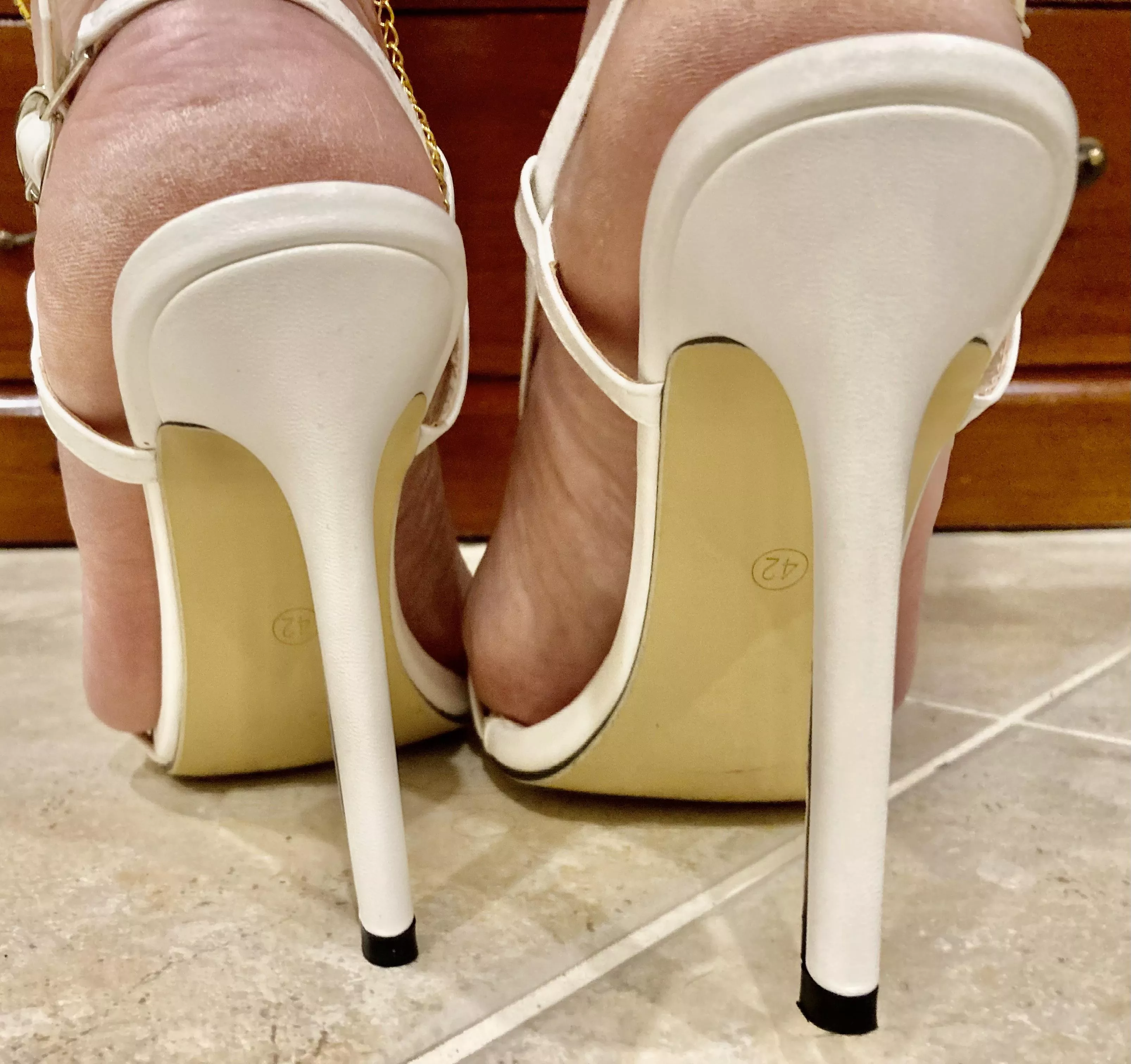 Beautiful white heels all day