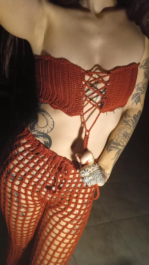 braless to i made for my self 🥰 🤩 does it look good ?