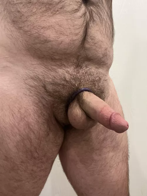 Enjoy wearing a cock ring around the house