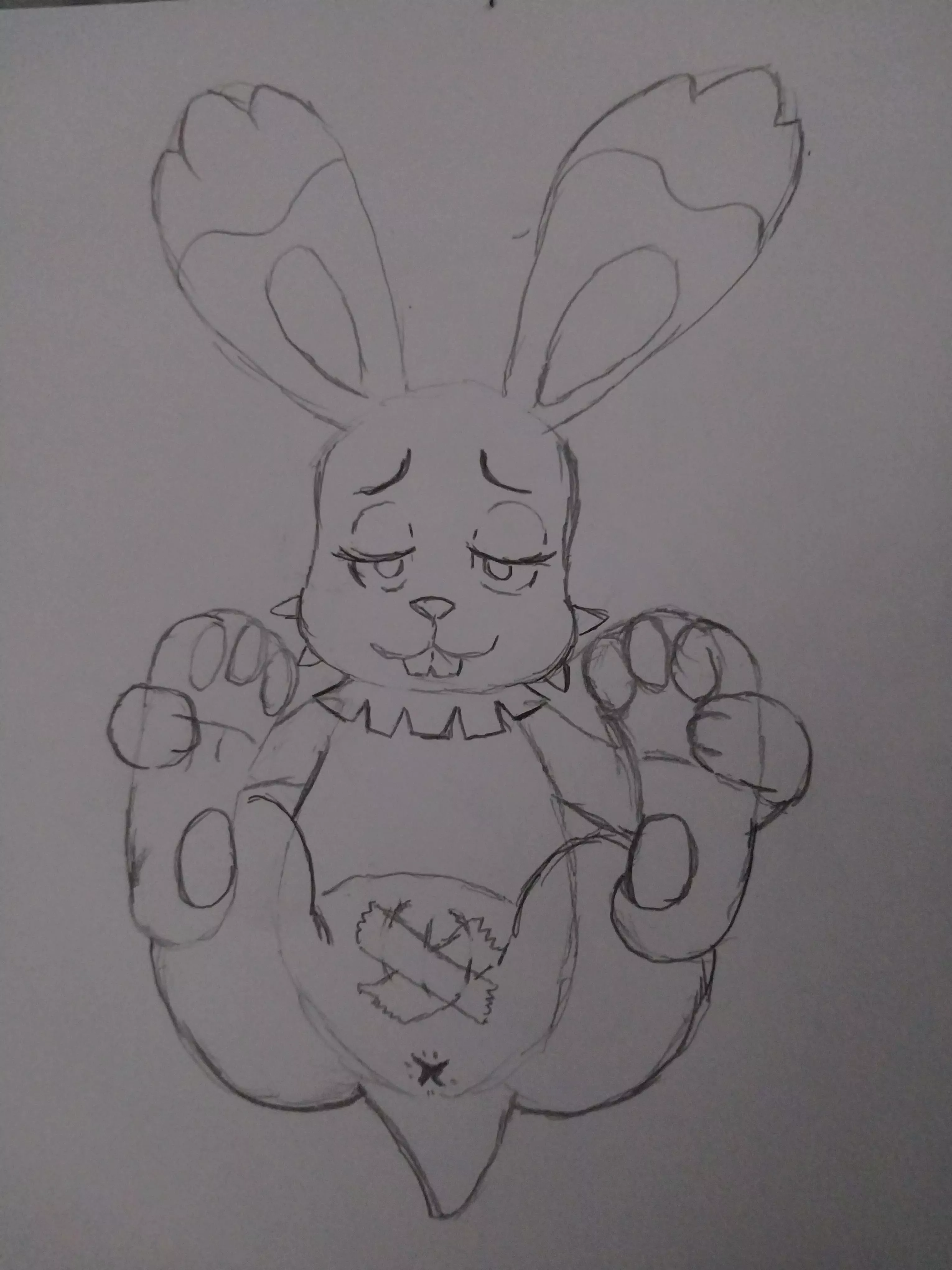 [F] Little bunny sketch! Should I finish?