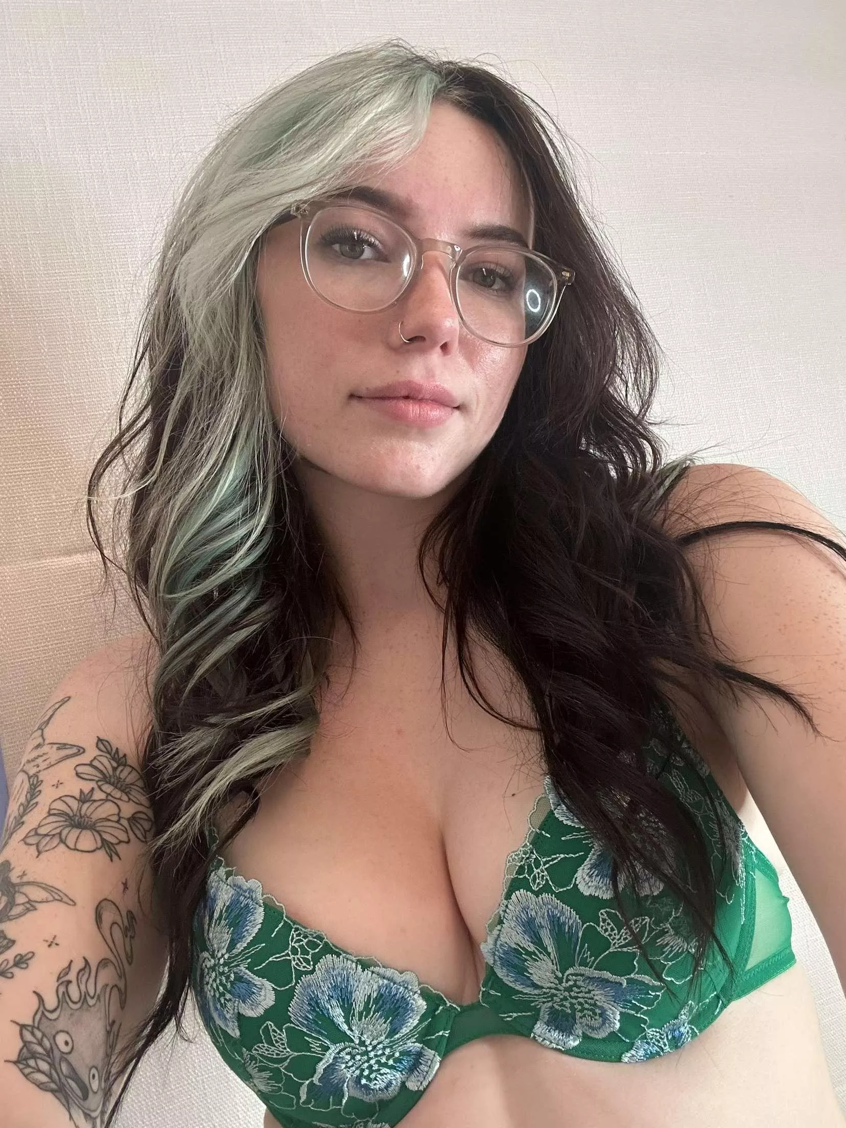 I’ll let you cum all over my glasses if you want to