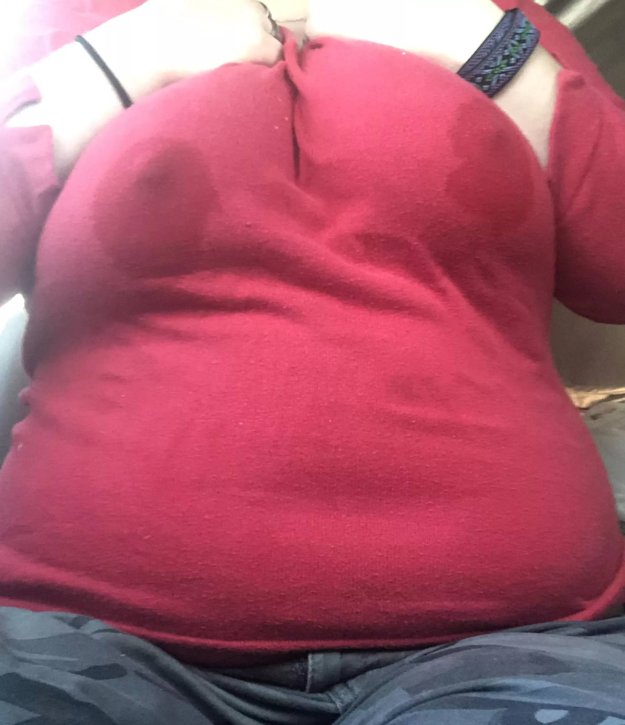 Just finished a shift with engorged tits and a soaked t shirt