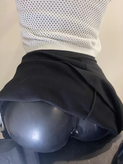 Latex catsuit with a skirt?