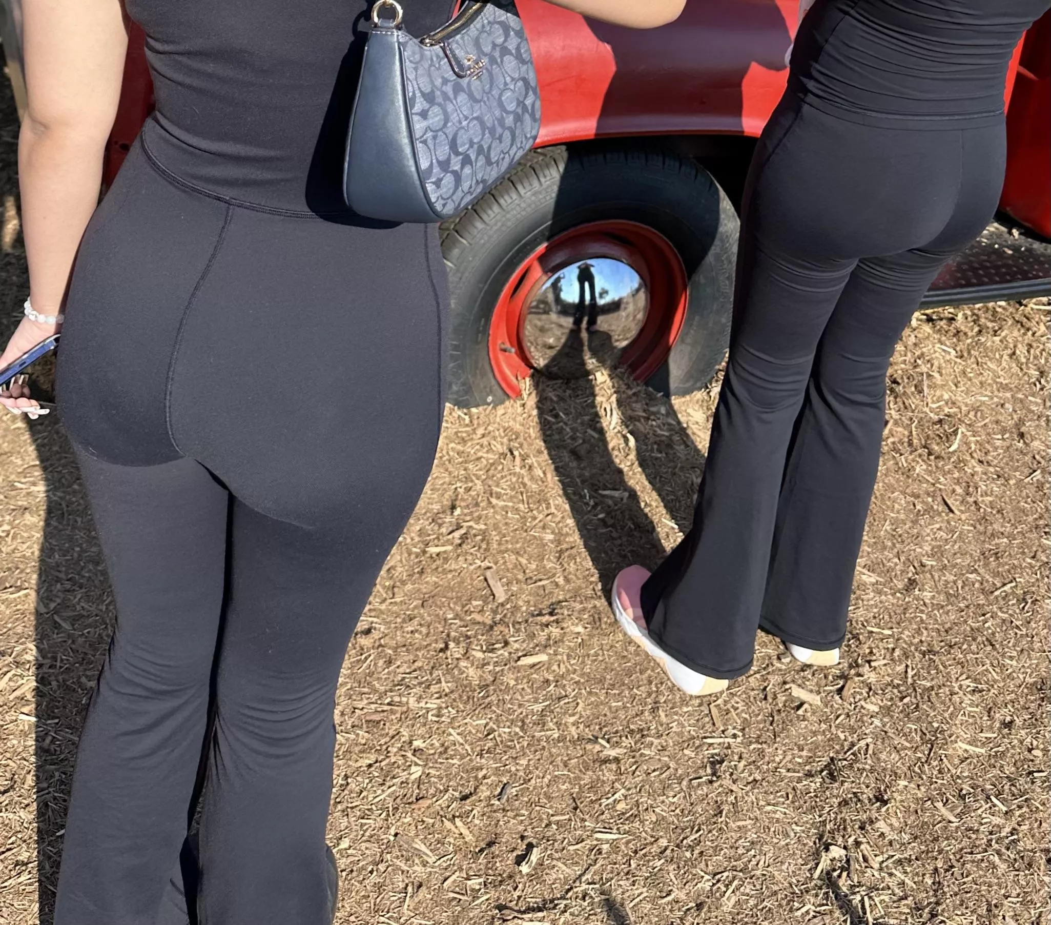 My wife and her sister. They were talking about whose ass looks nicer and told me to take a picture. Tonight I get to bang both of them together. Which ones ass do you think is nicer? Left (wife’s younger sister), right (my wife).
