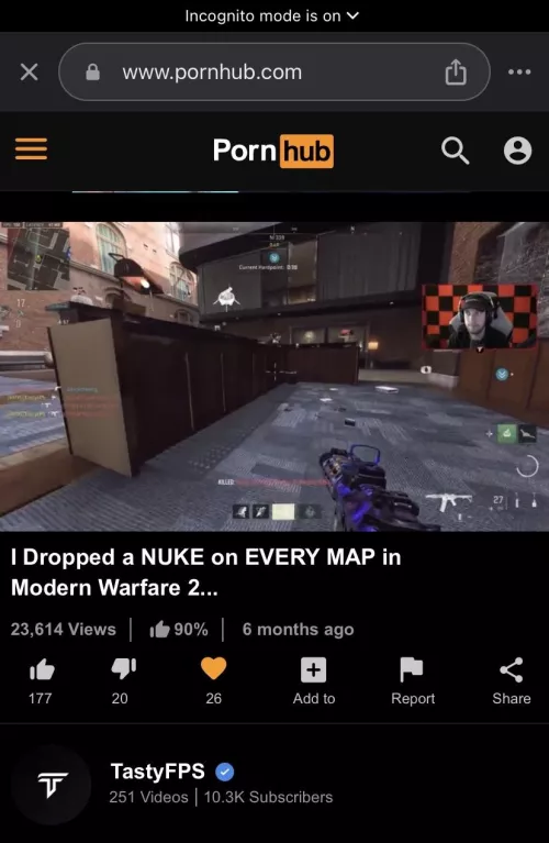 Not a comment but a video of a gamer would this go here?