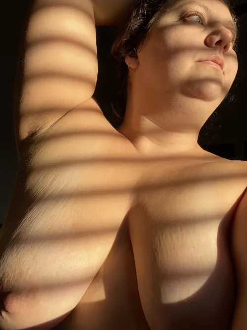 Peach fuzz in the morning light