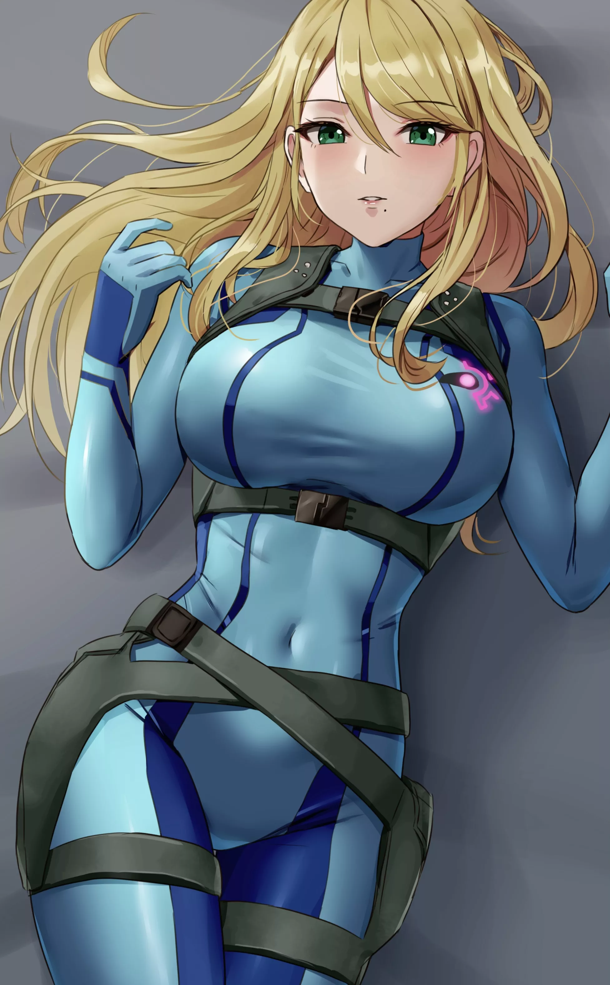 Samus with her Hair Down[Metroid]