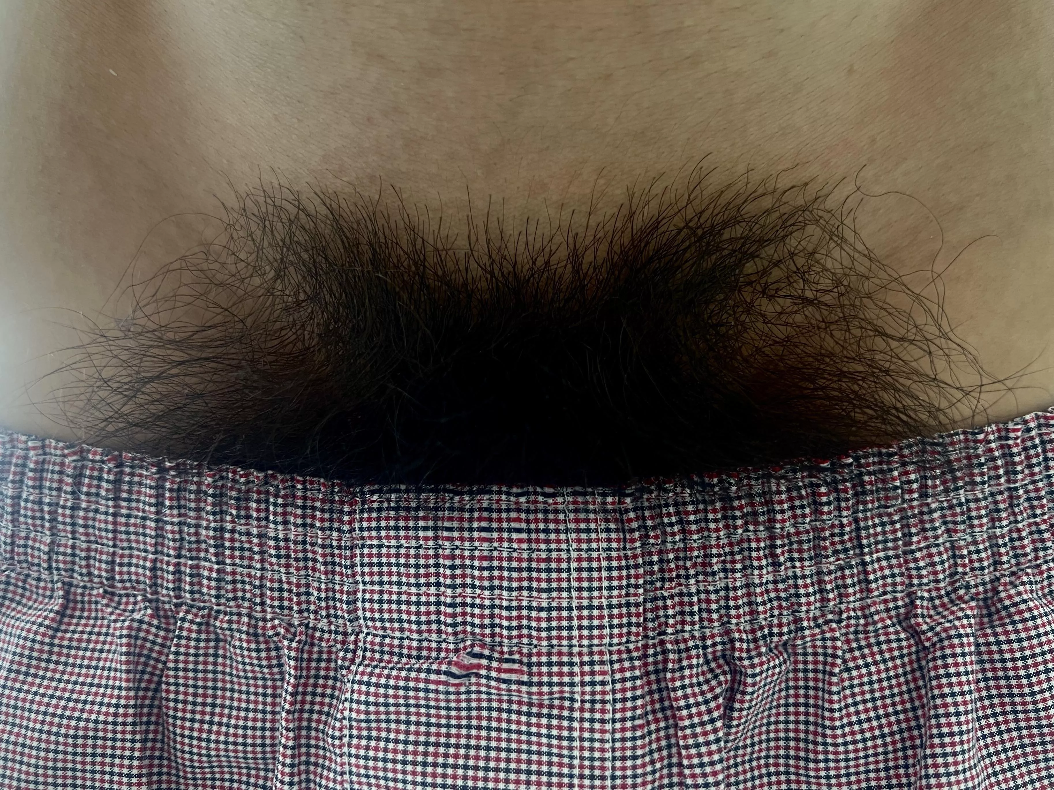 When you pull down his boxers and find a big hairy bush, what do you do?