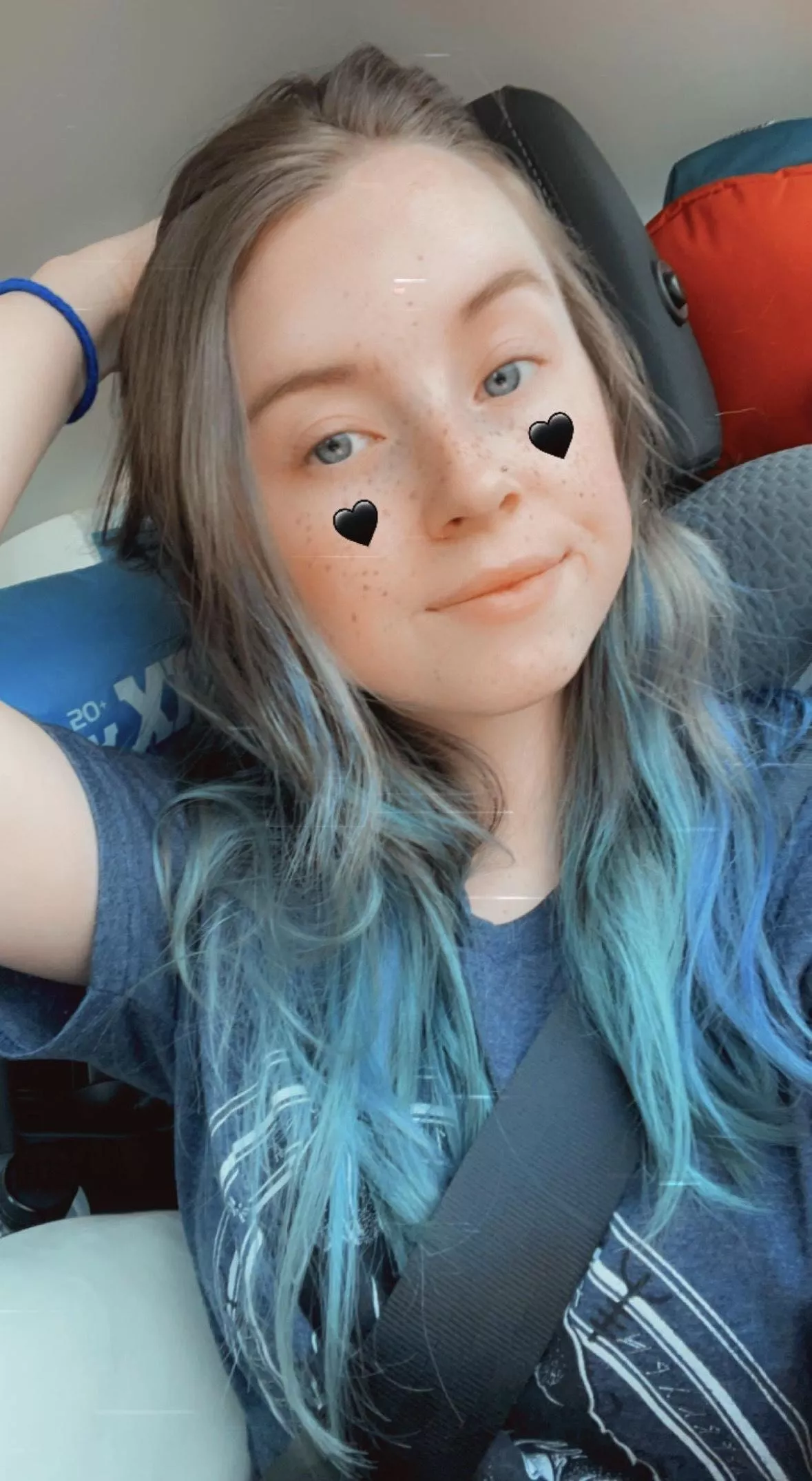 Whenever I'm blue, I end up going with the blue