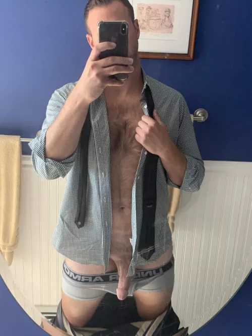 [40] would you rather me take everything off, or leave it on while we have some fun 😏