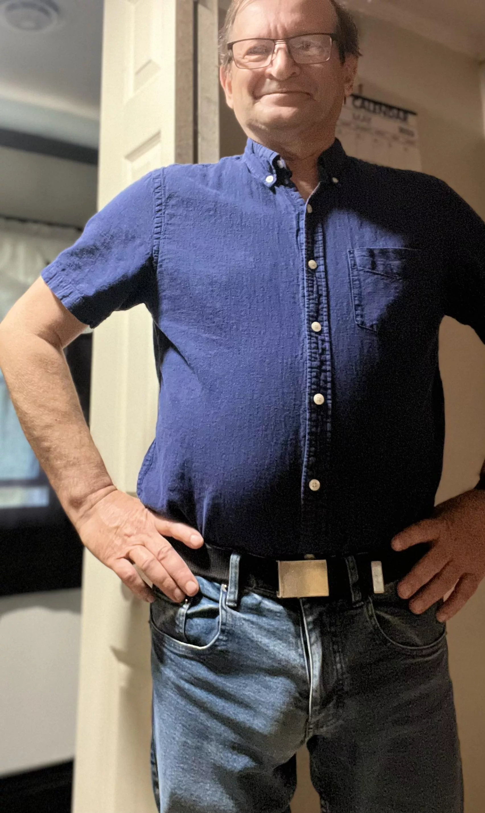 (67) Grandpa is heading out.