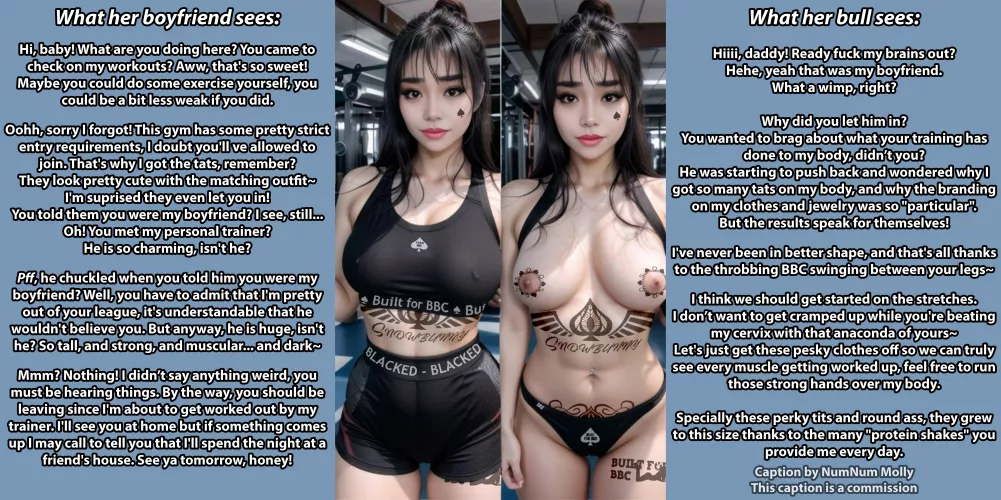 Blacked Gym Visit [NTR][Blacked][Raceplay][Cuckolding][Humilliation][Commission][AI]