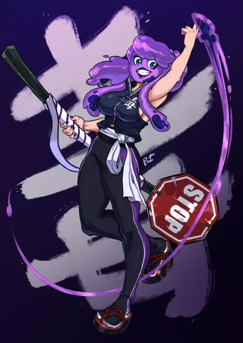 Cassie the poison slime(oc) - by me