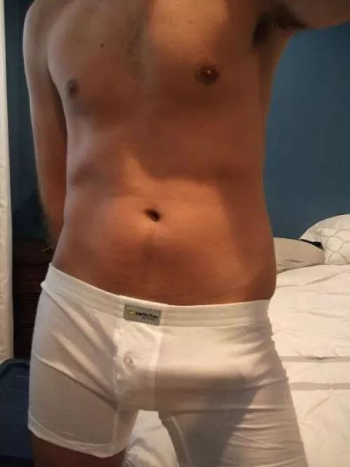 Comfy white boxer briefs