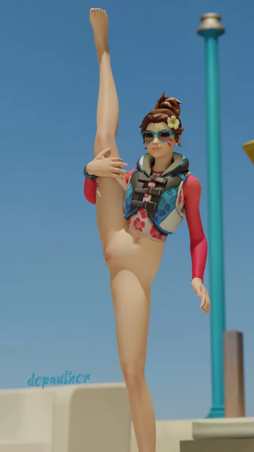 dva stretching in public