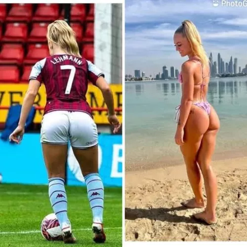 Football player Alisha Lehmann