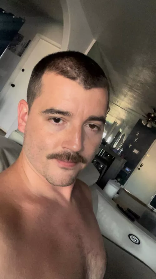 Growing out the stache for 🎃 Take a guess