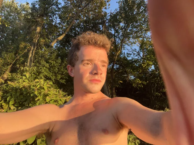 I love the way the sunset created beautiful lighting!