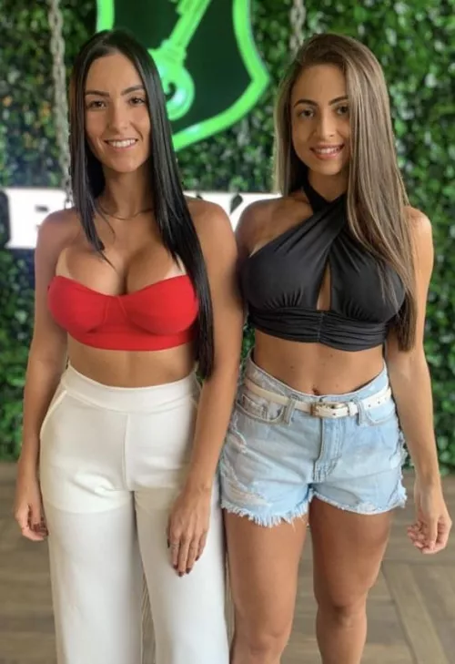 Left is stealing all the attention (even from right's bf)