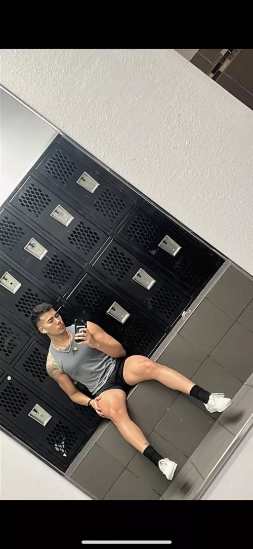 Locker room boy