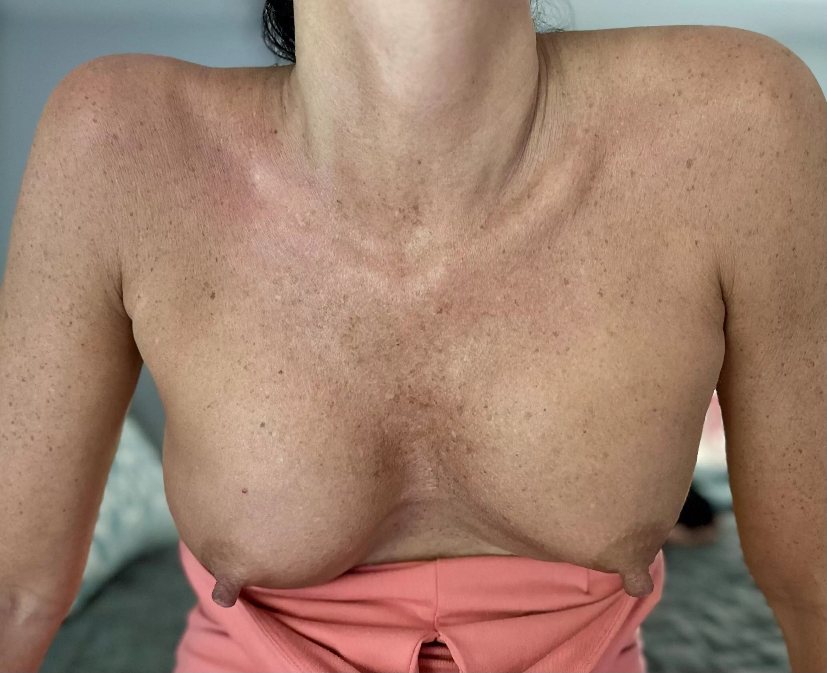 Love my nipples in this pic. 53(f) and feeling sexy.