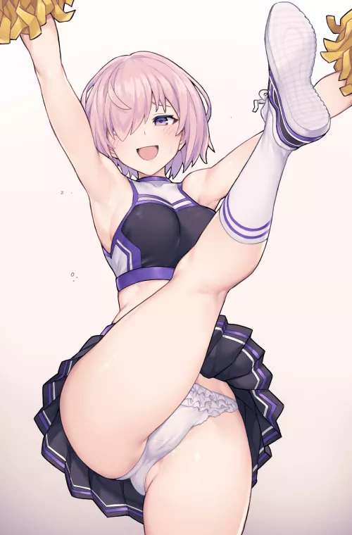 Mashu cheering you on (JP06 on Pixiv) [Fate/GO]